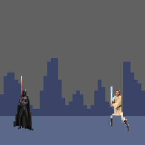 STAR WARS DARTH VADER VS OBI WAN