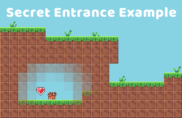 Secret/Invisible Entrance Example