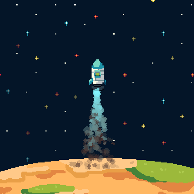 Spaceship Fire Smoke - Example