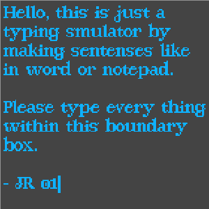 Just Typing