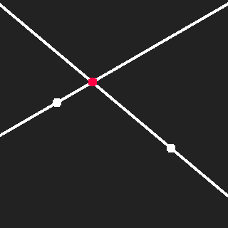 Point-Slope Line-Line Intersection