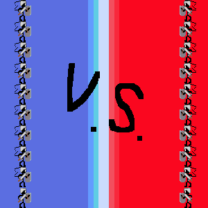 red v blue