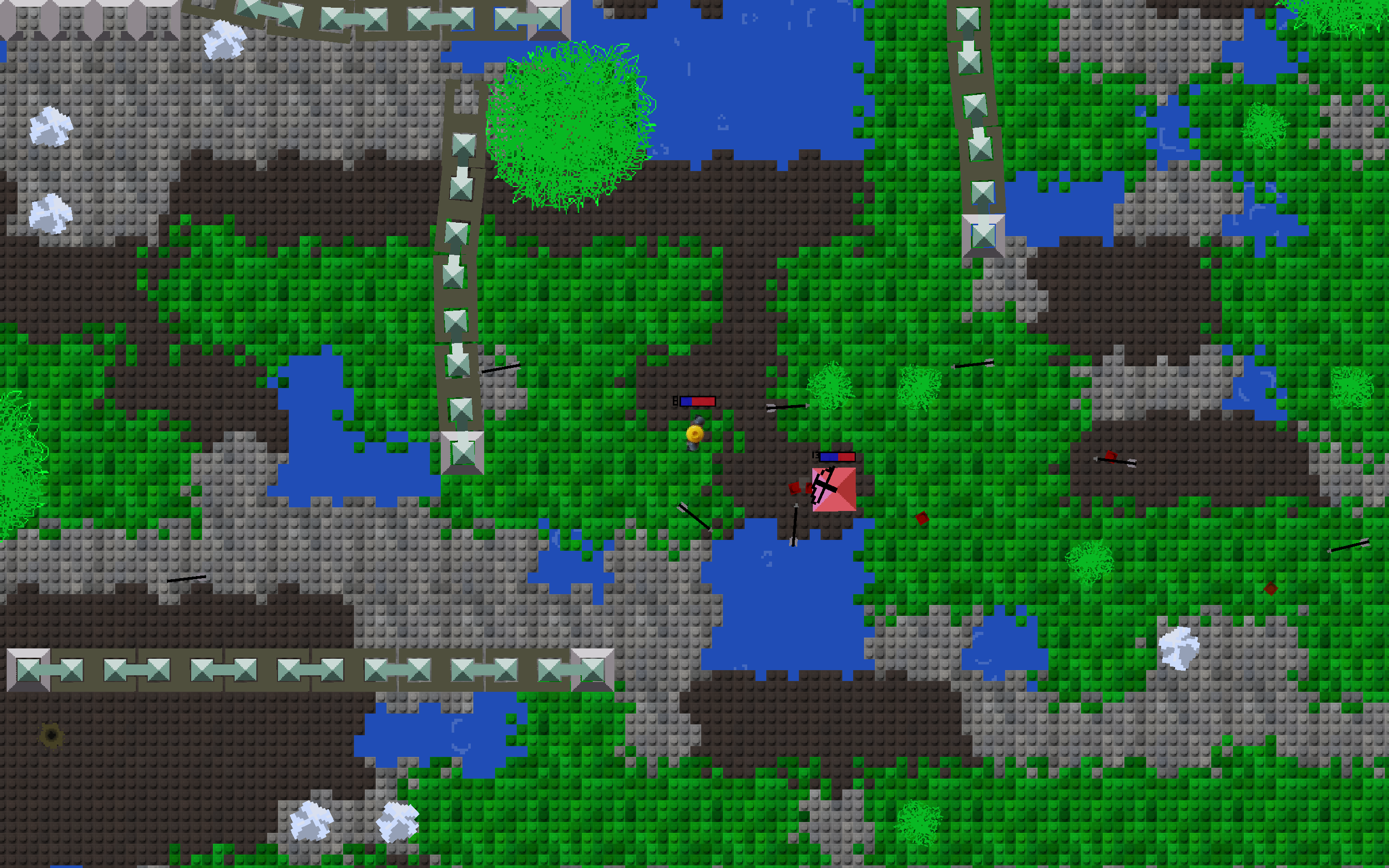 Simple Top-Down Lego Medieval (With Simple Random Land Generation)